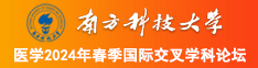 猛插嫩穴网站南方科技大学医学2024年春季国际交叉学科论坛